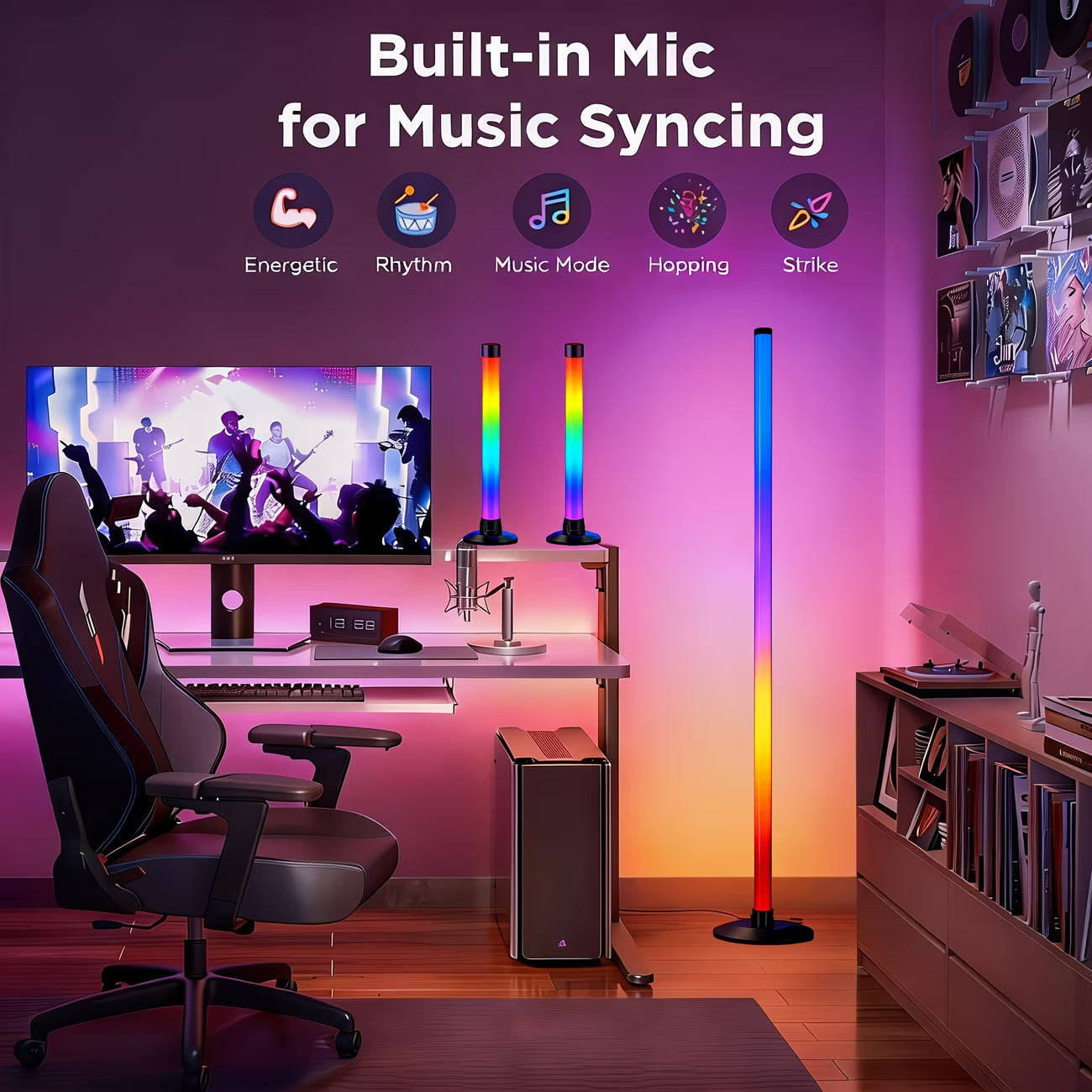 RGB LED nurgapõrandalamp