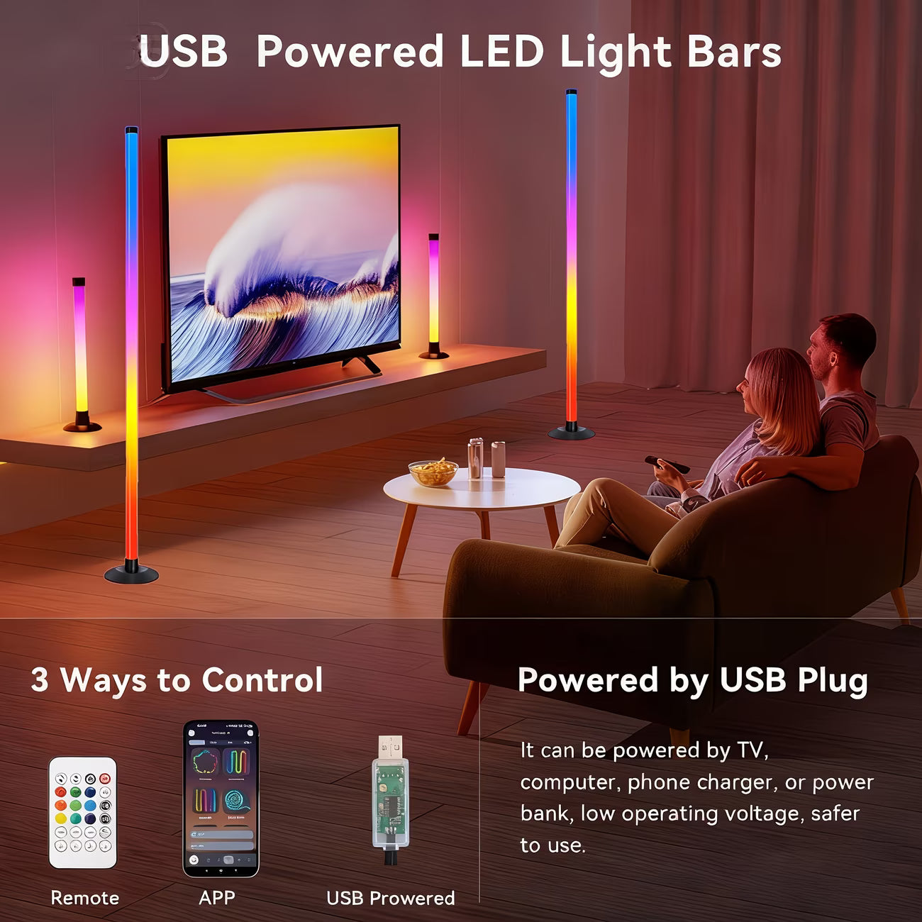 RGB LED nurgapõrandalamp